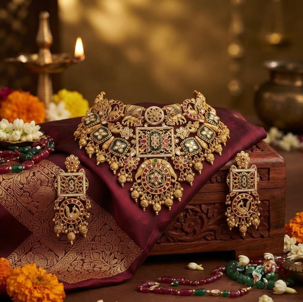 Rajwadi Necklace Set