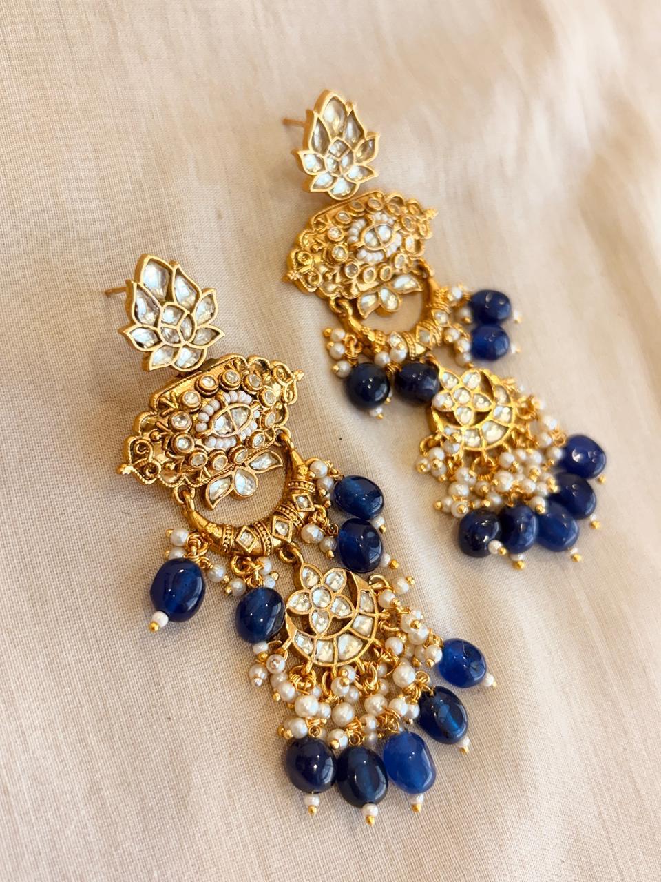 Royal Chandan Kundan Long Necklace Set