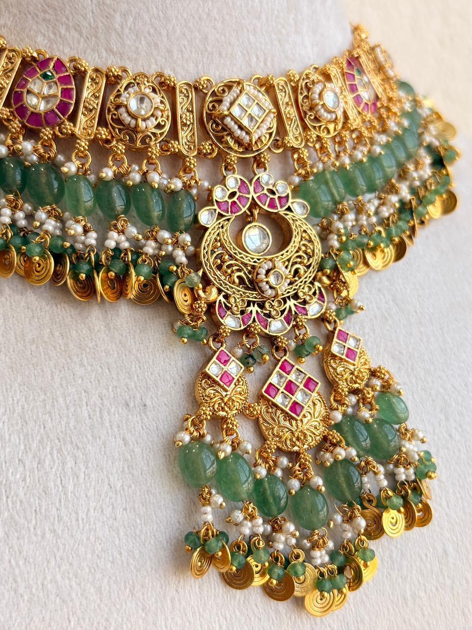 Royal Heritage Kundan Choker Necklace Set
