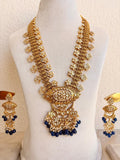 Royal Chandan Kundan Long Necklace Set