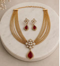 Ruby And Polki Uncut Necklace