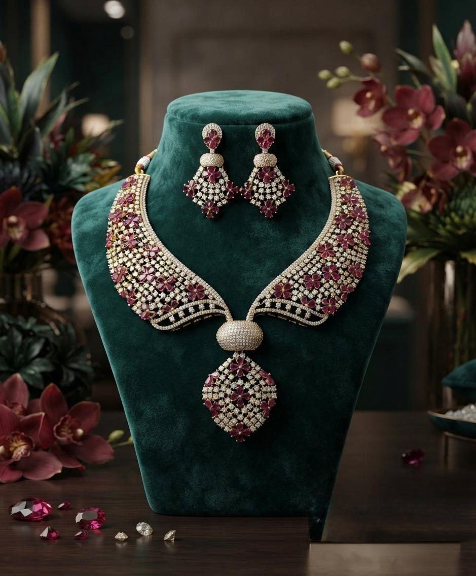 Statement Choker Necklace Set