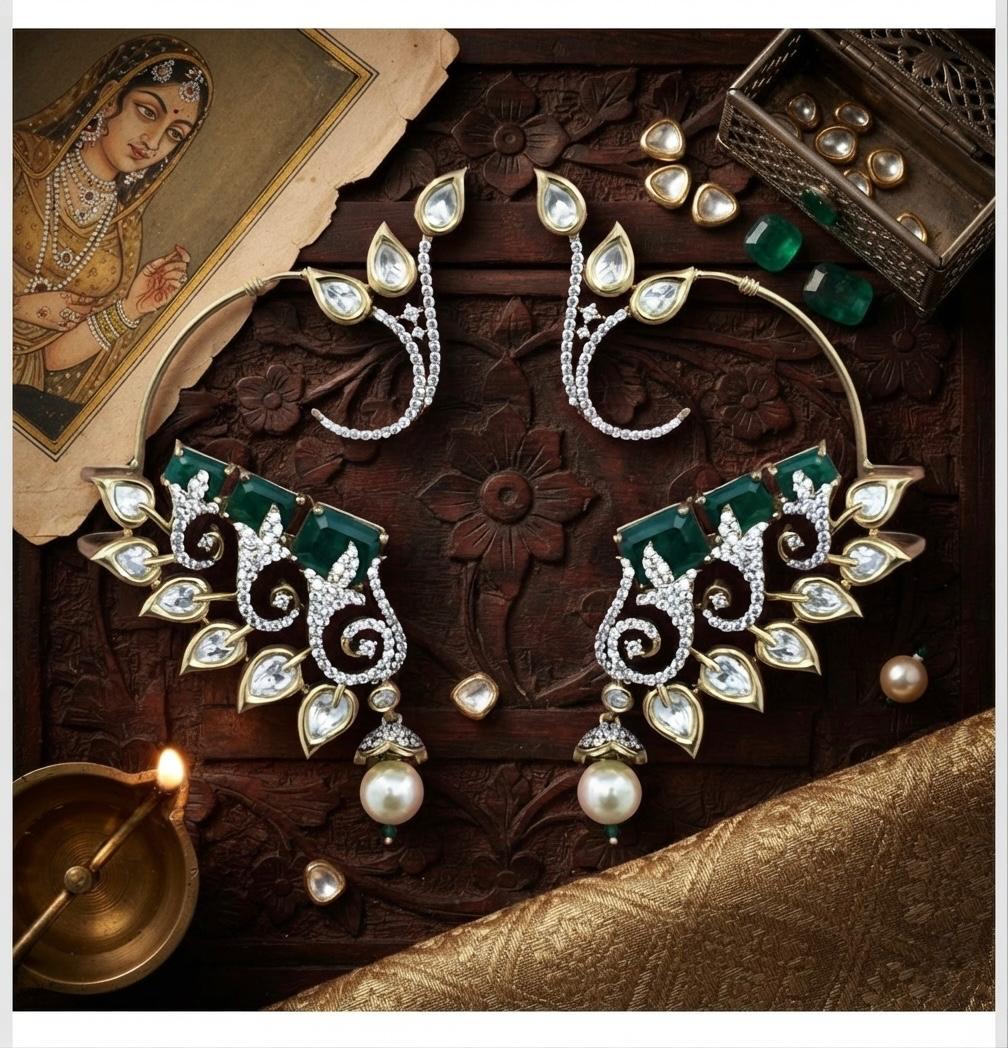 Statement Kundan Earcuff