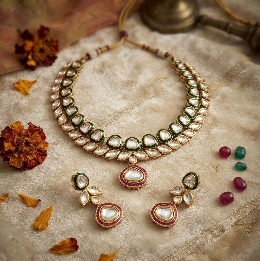 Two Layered Kundan Necklace
